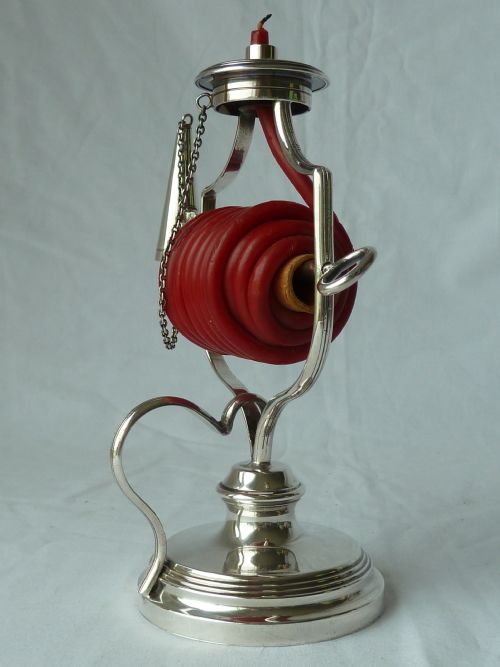 SILVER PLATE WAX JACK TAPER HOLDER SEAL SEALING MAPPIN WEBB - ADDITIONAL PHOTO 4