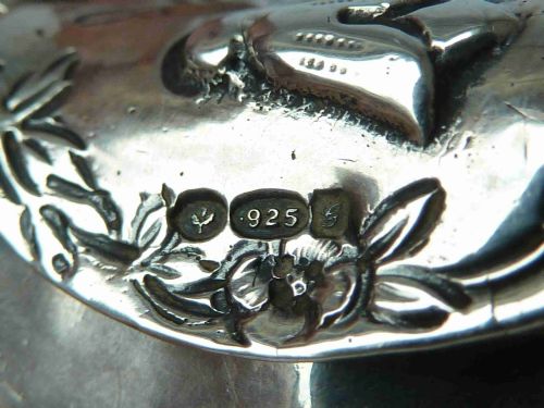 COW CREAMER GERMAN NOVELTY 930 SILVER CREAM JUG MODEL - ADDITIONAL PHOTO 9