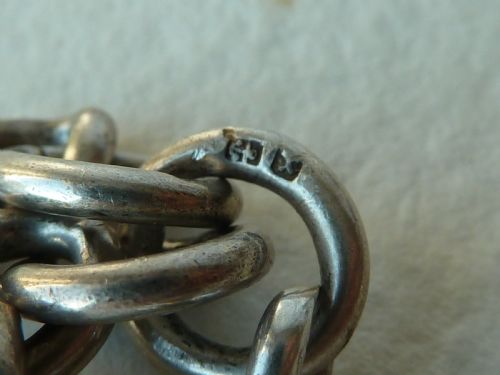 145 37CM 66G SOLID SILVER POCKET WATCH ALBERT CHAIN FOB BIRMINGHAM 1897 VICTORIAN - ADDITIONAL PHOTO 5