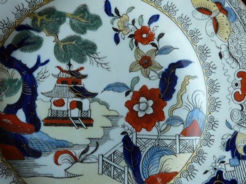MASONS PATENT IRONSTONE CHINA DESERT SERVICE PLATES DISHES SHAPES POTTERY - ADDITIONAL PHOTO 8