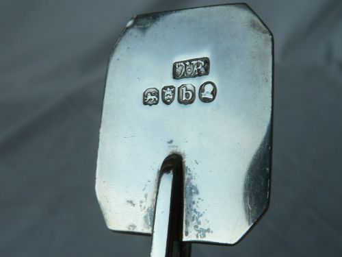 ENGLISH SILVER CANDLE SNUFFERS DOUBTER HALLMARKED CREST GEORGIAN - ADDITIONAL PHOTO 2