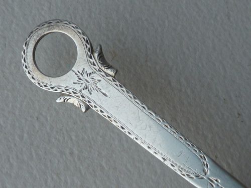 IRISH GEORGIAN SILVER SKEWER DUBLIN 1789 BRIGHT CUT LETTER OPENER - ADDITIONAL PHOTO 2