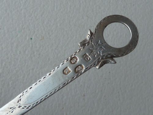 IRISH GEORGIAN SILVER SKEWER DUBLIN 1789 BRIGHT CUT LETTER OPENER - ADDITIONAL PHOTO 3
