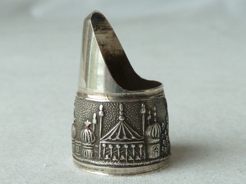 regency brighton pavilion silver thimble sewing tool accessory english - CATEGORY: ANTIQUE SILVER - DATED REGENCY