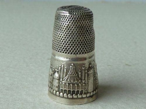 regency brighton pavilion silver thimble sewing tool accessory english - CATEGORY: ANTIQUE SILVER - DATED REGENCY