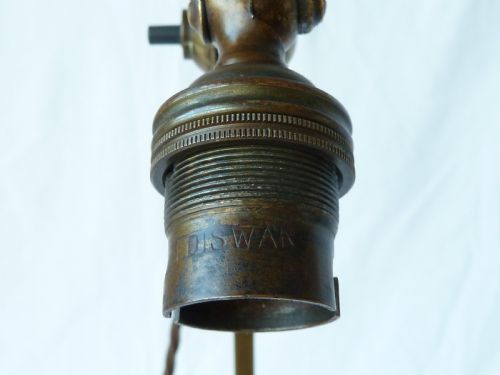 FARADAY SON BRASS TABLE LAMP ARTS AND CRAFTS DESK STUDENT ADJUSTABLE - ADDITIONAL PHOTO 3