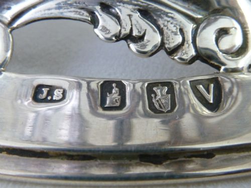 1891 IRISH SILVER POTATO DISH RING CHINOISERIE DUBLIN JAMES SMYTH VICTORIAN - ADDITIONAL PHOTO 1