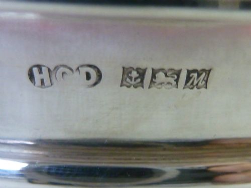 CAR MOTORING TRAFFIC LIGHT SILVER COASTERS DISHES HALLMARKED STERLING - ADDITIONAL PHOTO 5