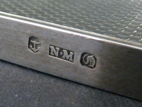 NATHANIEL MILLS 1839 CASTLE TOP VISITING CARD CASE STERLING SILVER HALLMARKED VICTORIAN BURRELL - ADDITIONAL PHOTO 7