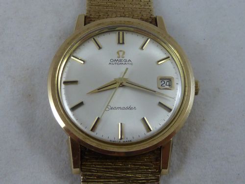 OMEGA SEAMASTER AUTOMATIC 9CT GOLD BARK BRACELET WATCH CAL 562 1967 BOXED - ADDITIONAL PHOTO 2