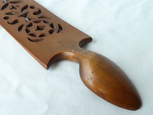 VICTORIAN WELSH LOVE SPOON FOLK ART CARVED TOKEN TREEN - ADDITIONAL PHOTO 7