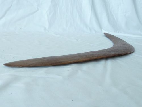 AUSTRALIAN ABORIGINAL CARVED BOOMERANG TRIBAL ART - ADDITIONAL PHOTO 7
