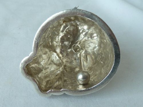 1892 HALLMARKED SILVER CRINOLINE LADY TABLE BELL CONTINENTAL VICTORIAN - ADDITIONAL PHOTO 5