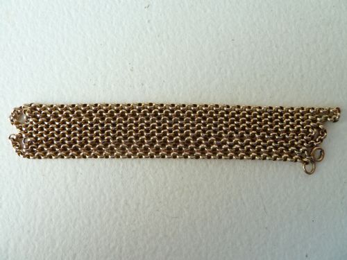 VICTORIAN 9 CARAT YELLOW GOLD LONG GUARD CHAIN 435 110CM 213 GRAMS MARKED 9C - ADDITIONAL PHOTO 4