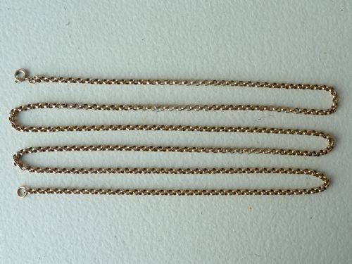 VICTORIAN 9 CARAT YELLOW GOLD LONG GUARD CHAIN 435 110CM 213 GRAMS MARKED 9C - ADDITIONAL PHOTO 5