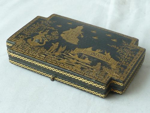 FRENCH CHINOISERIE SILVER GILT SEWING ETUI NECESSAIRE DREYFOUS PARIS - ADDITIONAL PHOTO 3