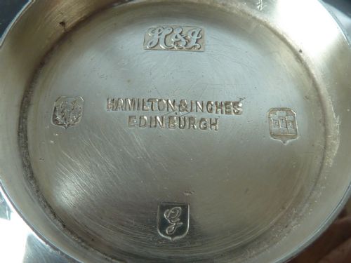 1937 EDINBURGH STERLING SILVER QUAICH SCOTTISH HAMILTON INCHES - ADDITIONAL PHOTO 5