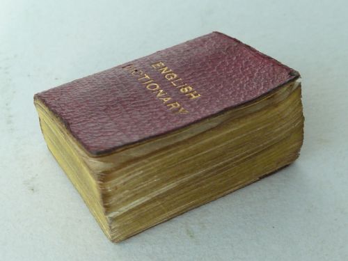 BRYCES MINIATURE SMALLEST ENGLISH DICTIONARY MAGNIFYING CASE PEARS VICTORIAN - ADDITIONAL PHOTO 1