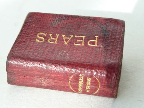BRYCES MINIATURE SMALLEST ENGLISH DICTIONARY MAGNIFYING CASE PEARS VICTORIAN - ADDITIONAL PHOTO 2