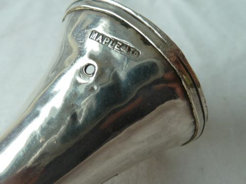 1911 SOLID SILVER POSY HOLDER TUSSIE MUSSIE THEATRE ROYAL KAISER WILHELM - ADDITIONAL PHOTO 6