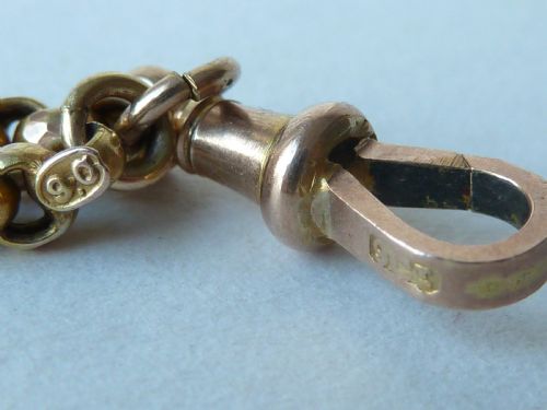 VICTORIAN 9 CARAT GOLD 118G CHAIN FACETED LINK BELCHER NECKLACE 32 81CM MARKED 9C - ADDITIONAL PHOTO 1
