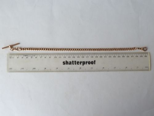 1923 12 305MM 31G SOLID 9 CARAT GOLD ALBERT POCKET WATCH CHAIN - ADDITIONAL PHOTO 2