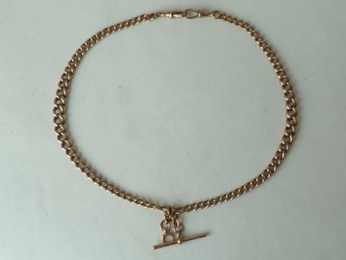 1910 1912 495MM 555G SOLID 9 CARAT GOLD DOUBLE ALBERT POCKET WATCH CHAIN GRADUATED NECKLACE - ADDITIONAL PHOTO 4