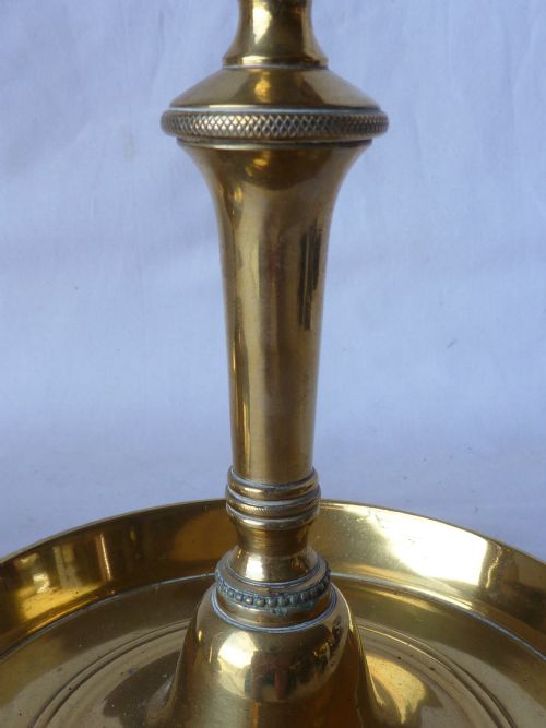 ORIGINAL EARLY VICTORIAN BELL CANDLESTICKS TAVERN CANDLESTICKS BRASS 1234 - ADDITIONAL PHOTO 4