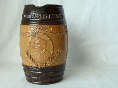 royal doulton lambeth field marshal haig commemorative jug 1919 wwi - CATEGORY: ANTIQUE JUGS - DATED 1910