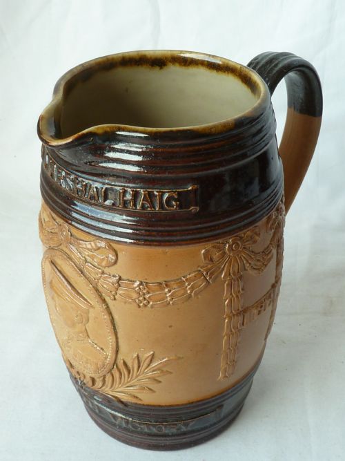 ROYAL DOULTON LAMBETH FIELD MARSHAL HAIG COMMEMORATIVE JUG 1919 WWI - ADDITIONAL PHOTO 6