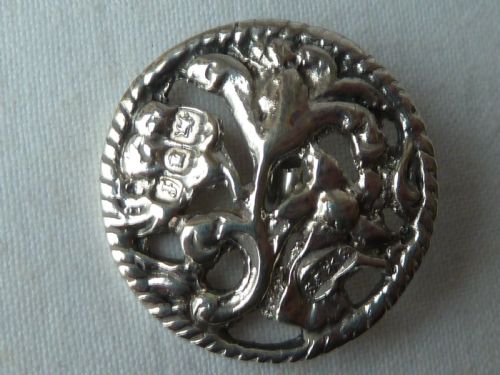 BOXED SET 6 BUTTONS SILVER FLORAL ART NOUVEAU HALLMARKED 1901 - ADDITIONAL PHOTO 2