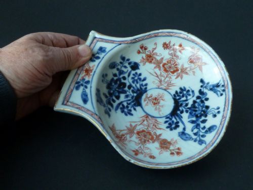 CHINESE IMARI PATERN PORCELAIN SHELL BOWL SERVING BUTTER DISH EXPORT - ADDITIONAL PHOTO 7