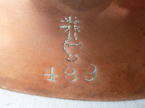VICTORIAN COPPER JELLY MOULD BENHAM FROUD MODEL 489 MARKED - ADDITIONAL PHOTO 1
