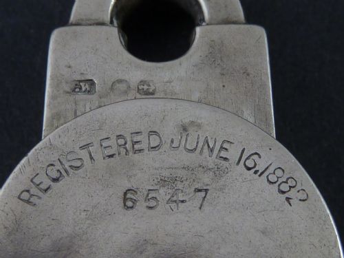 1881 VESTA CASE SOLID SILVER NOVELTY PADLOCK MATCH HALLMARKED BIRMINGHAM STERLING BOX COTTERELL VICTORIAN - ADDITIONAL PHOTO 2
