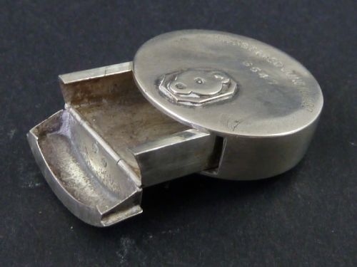 1881 VESTA CASE SOLID SILVER NOVELTY PADLOCK MATCH HALLMARKED BIRMINGHAM STERLING BOX COTTERELL VICTORIAN - ADDITIONAL PHOTO 4
