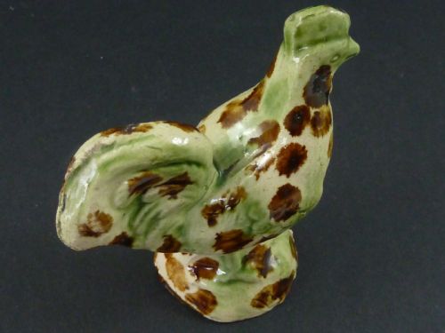 WHIELDON COCKEREL EARLY ENGLISH STAFFORDSHIRE POTTERY MINIATURE TOY CHICKEN - ADDITIONAL PHOTO 5