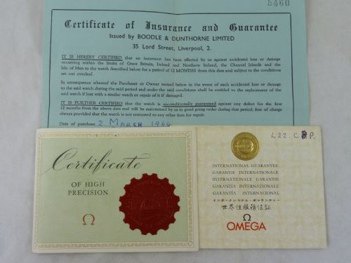 OMEGA CONSTELLATION 18CT GOLD CALENDAR 961 AUTOMATIC WRIST WATCH BOXED PAPERS 1961 - ADDITIONAL PHOTO 1