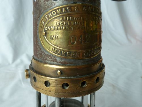E THOMAS AND WILLIAMS MIDGET MINERS GAS TESTING LAMP BRASS ETW - ADDITIONAL PHOTO 9