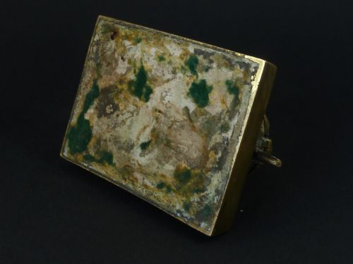 TORTOISE BRASS INKWELL NOVELTY INKSTAND ENGLISH VICTORIAN ANIMALIER FIGURAL - ADDITIONAL PHOTO 8