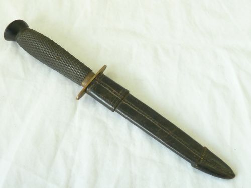 victorian sheffield sheath knife hunting j rodgers sons 6 norfolk street hoof - CATEGORY: ANTIQUE MISCELLANEOUS - DATED 1900