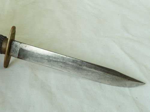 VICTORIAN SHEFFIELD SHEATH KNIFE HUNTING J RODGERS SONS 6 NORFOLK STREET HOOF - ADDITIONAL PHOTO 4