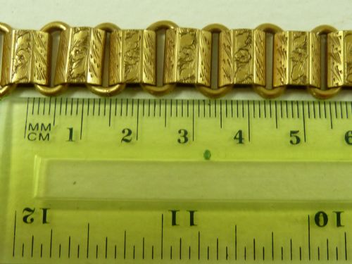 VICTORIAN GILT METAL LOCKET COLLAR BOOK CHAIN PHOTO LOCKET NECKLACE GOLD PLATED - ADDITIONAL PHOTO 7