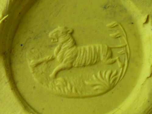 64 INTAGLIO TIGER SILVER PLATED LIVERY BUTTONS FIRMIN LONDON SEAL - ADDITIONAL PHOTO 6