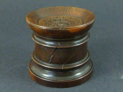 georgian pounce pot sander lignum vitae treen english - CATEGORY: ANTIQUE MISCELLANEOUS - DATED 1750