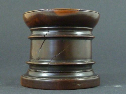 GEORGIAN POUNCE POT SANDER LIGNUM VITAE TREEN ENGLISH - ADDITIONAL PHOTO 3