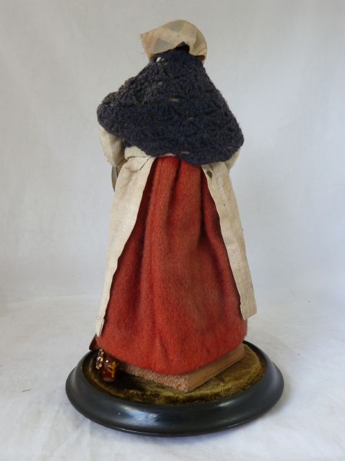 PEDLAR DOLL GLASS DOME LONDON STREET VENDOR PEDDLER VICTORIAN - ADDITIONAL PHOTO 3