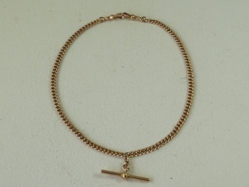 1900 17 433mm 378g solid 9 carat gold double albert pocket watch chain necklace - CATEGORY: ANTIQUE JEWELLERY - DATED 1900