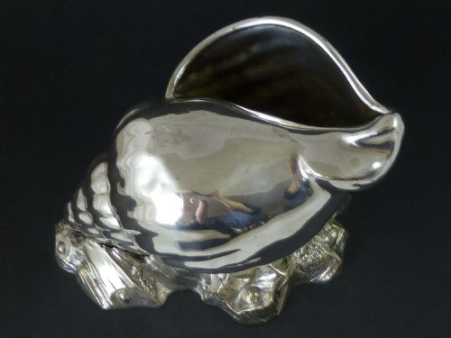 VICTORIAN SPOON WARMER SILVER PLATE WHELK SHELL NOVELTY ATKIN BROTHERS SHEFFIELD EPNS - ADDITIONAL PHOTO 8