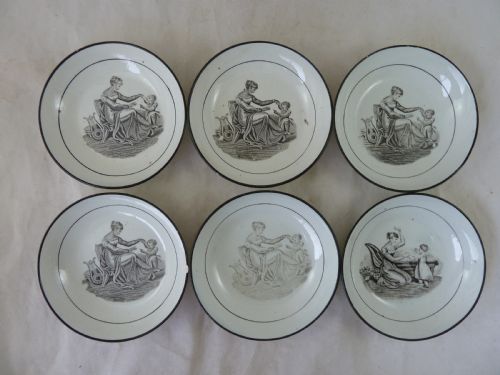 GEORGIAN BLACK TRANSFER PRINTED CHILDS TOY TEA SET ADAM BUCK PEARLWARE POTTERY BAT - ADDITIONAL PHOTO 20