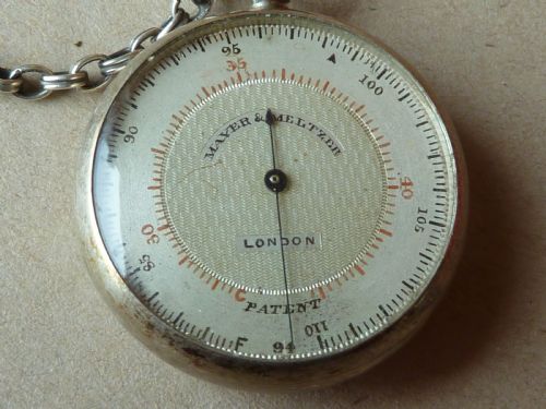 MAYER MELTZER SILVER IMMISCH ANALOGUE SKIN THERMOMETER LONDON PATENT FEVER - ADDITIONAL PHOTO 1